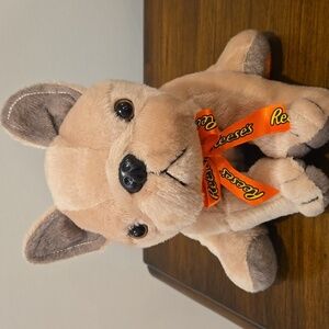 Reese's Plush Dog Toy with Orange Bow Galerie